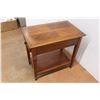 Image 3 : *Wooden Side Table with Drawer - Drawer Can Stick, 26" x 16" x 25"H