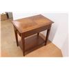 Image 3 : *Wooden Side Table with Drawer - 26" x 16" x 25"H