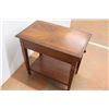 Image 4 : *Wooden Side Table with Drawer - 26" x 16" x 25"H