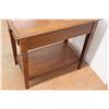 Image 4 : *Wooden Side Table with Drawer - 26" x 16" x 25"H