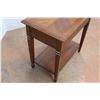 Image 6 : *Wooden Side Table with Drawer - 26" x 16" x 25"H