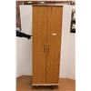 Image 1 : *Wood Veneer Closet - 12 1/2" x 22 1/2" x 64"H, Non-Working Lock