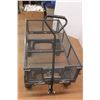 Image 3 : *Yardworks Wagon - Wagon Measures 38" x 21" x 20"H Not Including Handle, Flat Tires