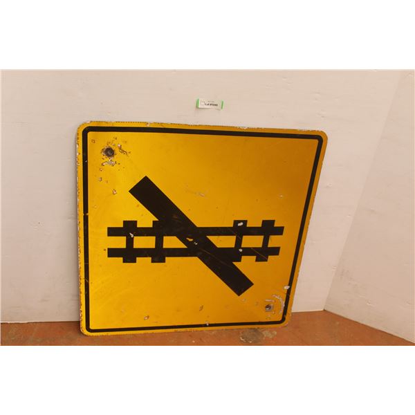 *Railroad Crossing Sign - 30" x 30"
