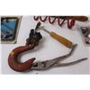 Image 2 : Safety Glasses, Pliers, Tow Hook, Blade Sharpener, Misc.