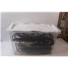 Image 6 : 45L Tote with Assorted Cables and Trouble Light - As Is