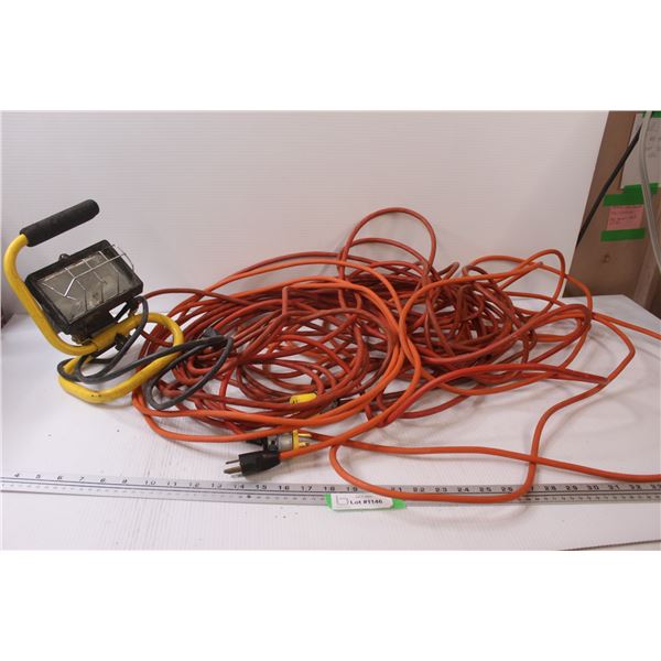 Construction Light - Works, (2) Extension Cords