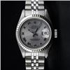 Image 2 : Rolex Ladies Stainless Steel Slate Grey Roman 26MM With Jubilee Band