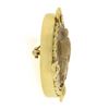 Image 5 : Vintage 18k Yellow Gold Carved Beige Hardstone Trojan Cameo & Diamond Pin Brooch