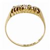 Image 8 : Antique Victorian 18K Gold 0.32 ctw Cushion Old Mine & Rose Cut Diamond Band Rin