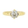 Image 4 : Antique Victorian 14k Gold 0.82 ctw Old Cushion Diamond Solitaire Engagement Rin