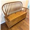 Image 3 : STURDY OAK BENCH WITH STORAGE