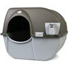 Image 1 : Omega Paw Roll N Clean Self Cleaning Litter Box, Large, RA20, Taupe