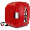 Image 1 : Coca-Cola Heritage Portable 12 Can Mini Fridge Retro Compact Thermoelectric Beverage Cooler for Home