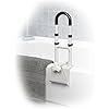 Image 1 : Drive Medical Adjustable Bathtub Grab Bar & Bathtub Safety Rail, White