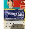 Image 2 : Twisted Polypopylene Rope 3 Strands (2- .5in x 50ft)