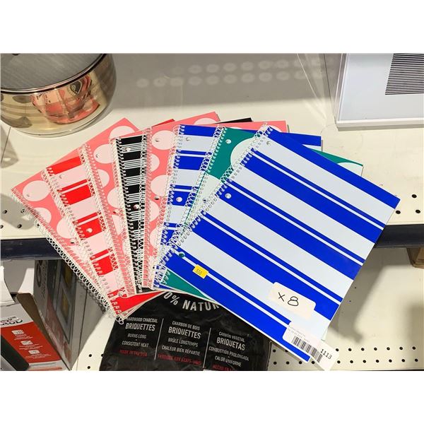 100 Page Lined Ruled Notebooks (8ct)