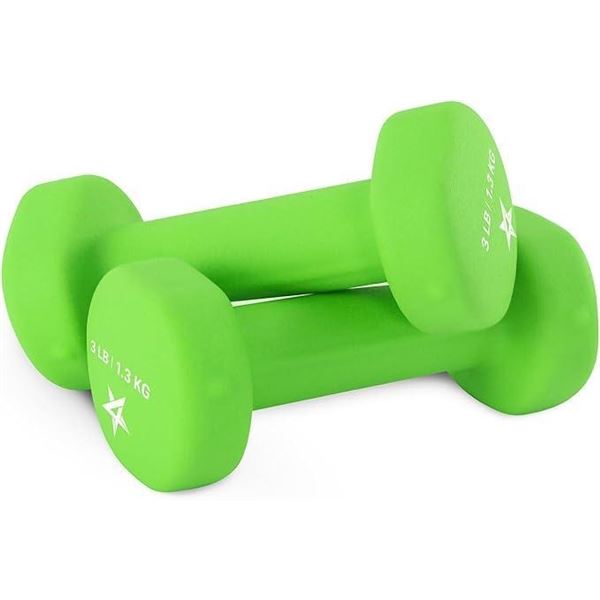 3lb Silcone Covered Weights