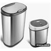 Image 1 : NINESTARS Automatic Touchless Infrared Motion Sensor Trash Can Combo Set