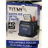 Image 1 : Titan by Arctic Zone Collapsible Cooler, holds 40 Cans, Leak Proof Lining