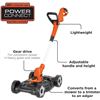 Image 1 : BLACK+DECKER 3-in-1 String Trimmer/Edger & Lawn Mower, 6.5-Amp, 12-Inch, Corded
