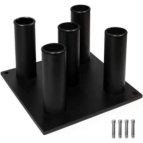 Yes4All Barbell Holder Vertical Storage Rack, Home Gym Organizer, Barbell Storage Rack Fit 2-inch Ol