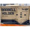Image 2 : Yes4All Barbell Holder Vertical Storage Rack, Home Gym Organizer, Barbell Storage Rack Fit 2-inch Ol