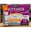 Image 1 : Kirkland Kitchen Bags with Drawstring and Flex-tech technology (200 bags x 13 Gallon)