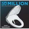 Image 1 : TOTO SW3056#01 S550E Electronic Bidet Toilet Seat with Cleansing , Cotton White