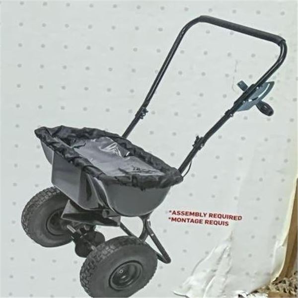 HomeBase Heavy-Duty Push Spreader 60lb