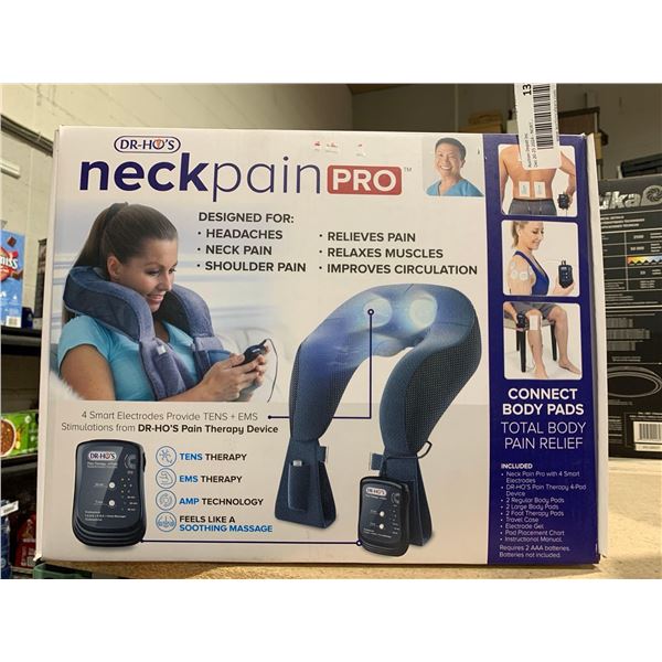 Dr. Ho's Neckpain Pro, with 4 Smart Electrodes provide TENS & EMS