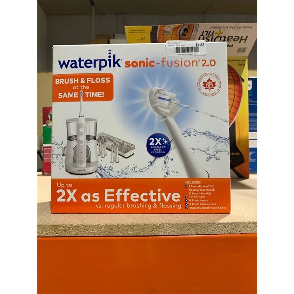 Waterpik sonic-fusion 2.0 Brush & Floss, toothbrush, travel case, 8 brush heads and covers, magnetic