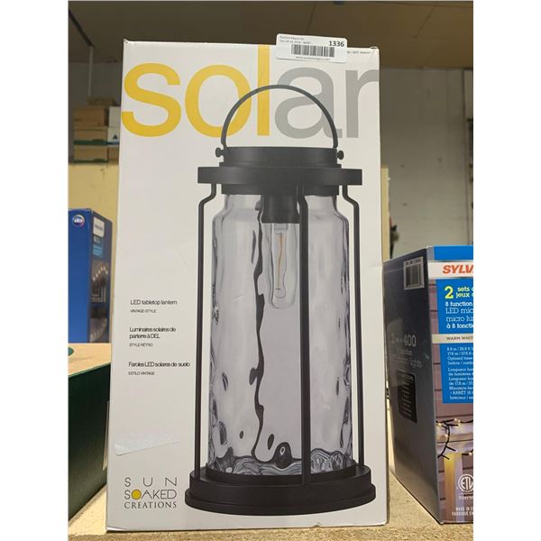 Solar LED Tabletop Lantern Vintage-style