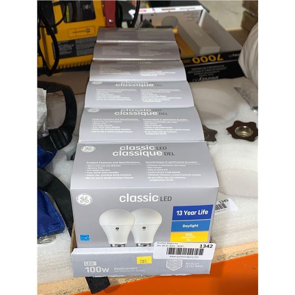 GE Classic LED Bulbs 100w Replacement (6 x 2)