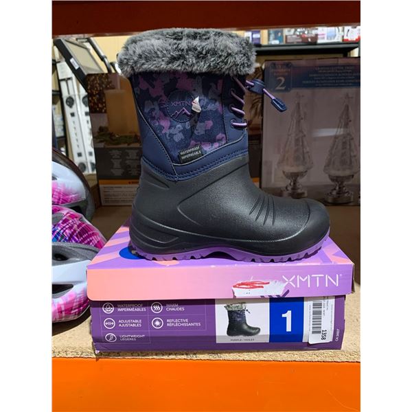 XMTN Waterproof Kids Winter Boots (size 1)