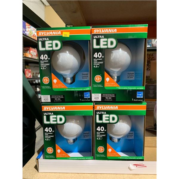 Sylvania Ultra LED 40w Replacement Using Daylight Bulbs (4ct)