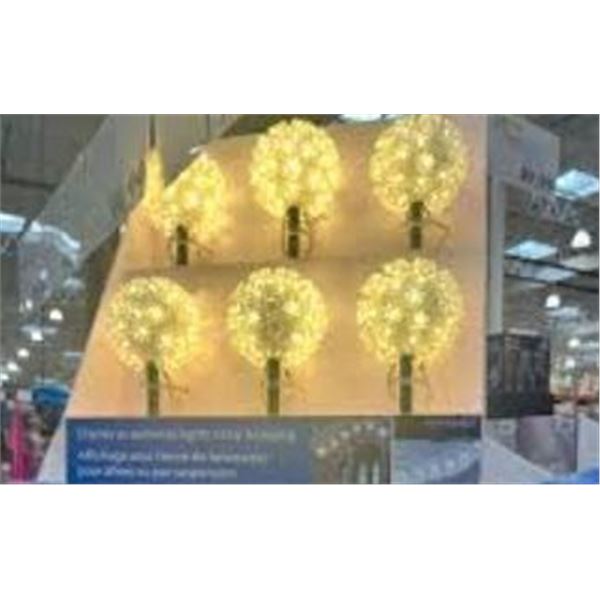 Philips set of 6 Sphere Warm White LED Pathway Lights
