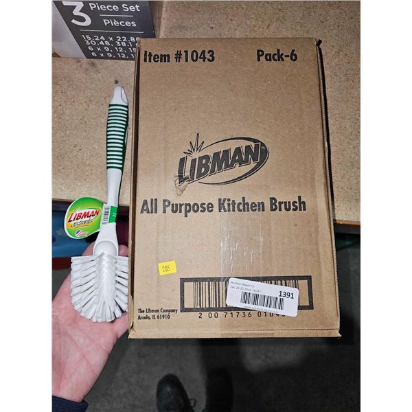 Libman All Purpose Kitchen Brush (6pk)