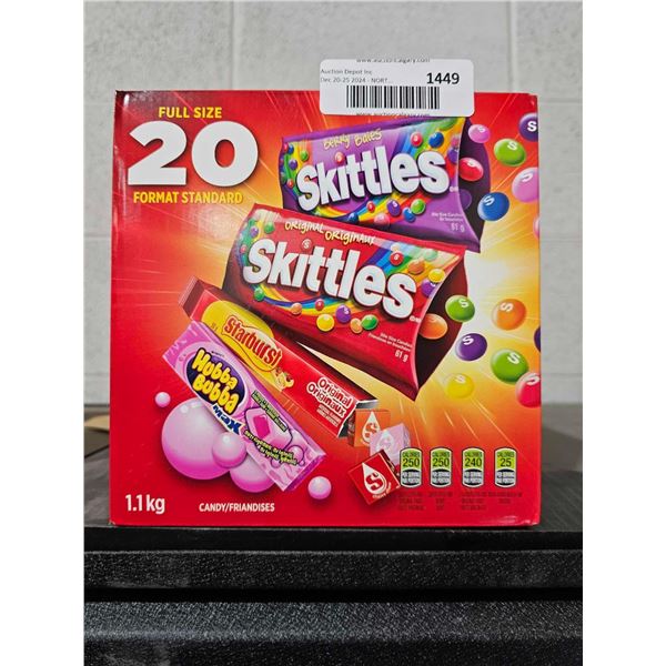 Full Size 20 Pack Assorted Candy