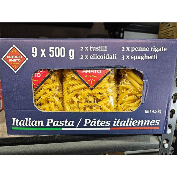 Antonio Amato Italian Pasta Assorted Noodles (9 x 500g)