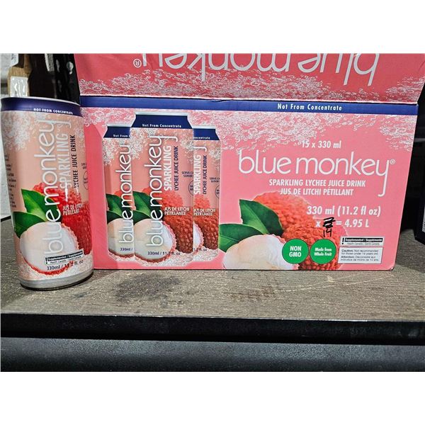 Blue Monkey Sparkling Lychee Juice Drink (330ml x 14)