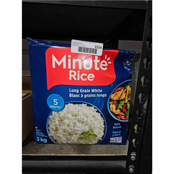 Minute Rice Long Grain White Rice 3Kg