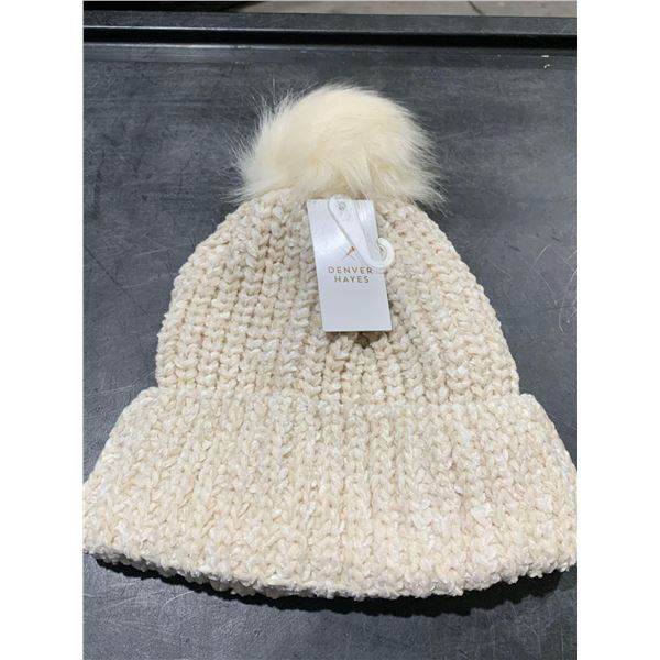 Denver Hayes Toque One Size With Pompom Creme