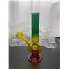 Image 1 : True Handmade Glass Water Pipe Rasta Bong Hukaa