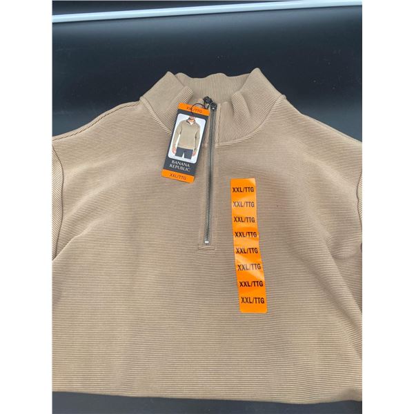 Mens Banana Republic 1/4 Zip Sweater Size XXL