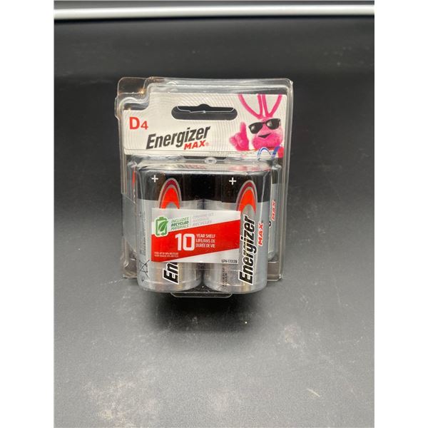Energizer Max D4 Batteries 4 Pack