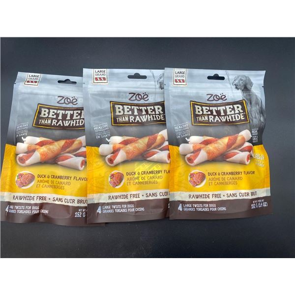 Zoe Better Than Raw Hide Duck and Cranberry Dog Chews 3 x 152g