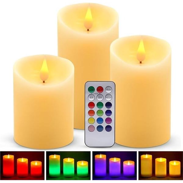 Glow Wick LED Wax Candles