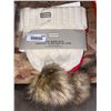 Image 2 : Hunter Wool Blend Hats with Faux Fur Poms 2 Hats