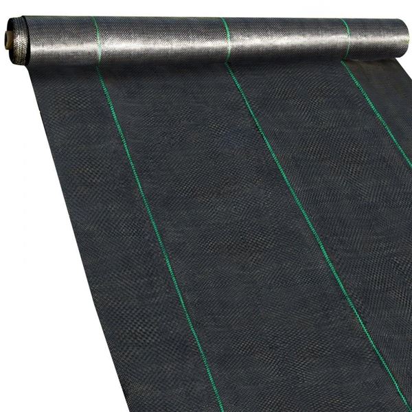 VEVOR Premium Weed Barrier Fabric Heavy Duty Woven Weed Control Fabric, High Permeability Good for F